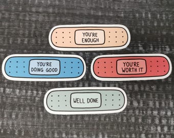Emotional Support Patch Sticker Set