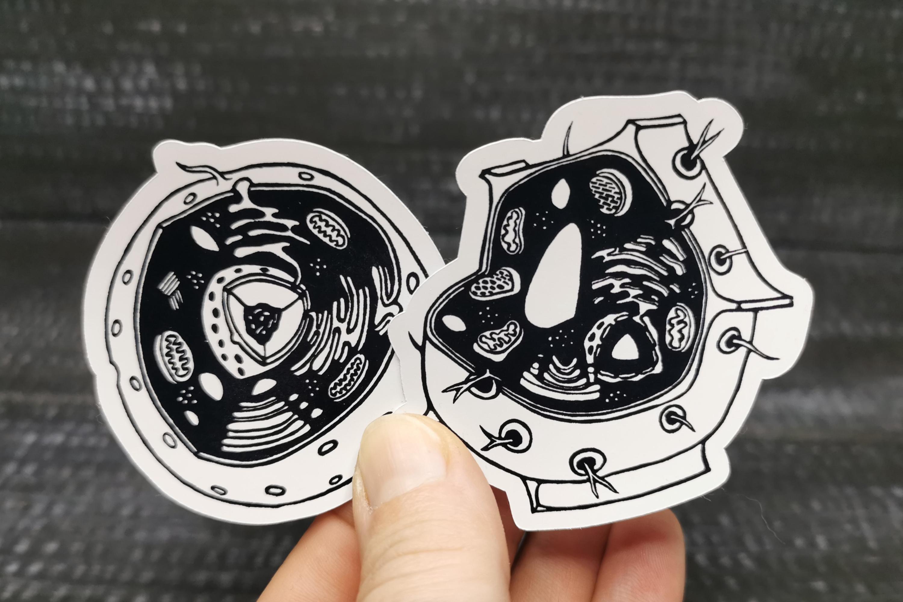 Plant and Animal Cell Sticker // Biology Laptop Sticker - Etsy