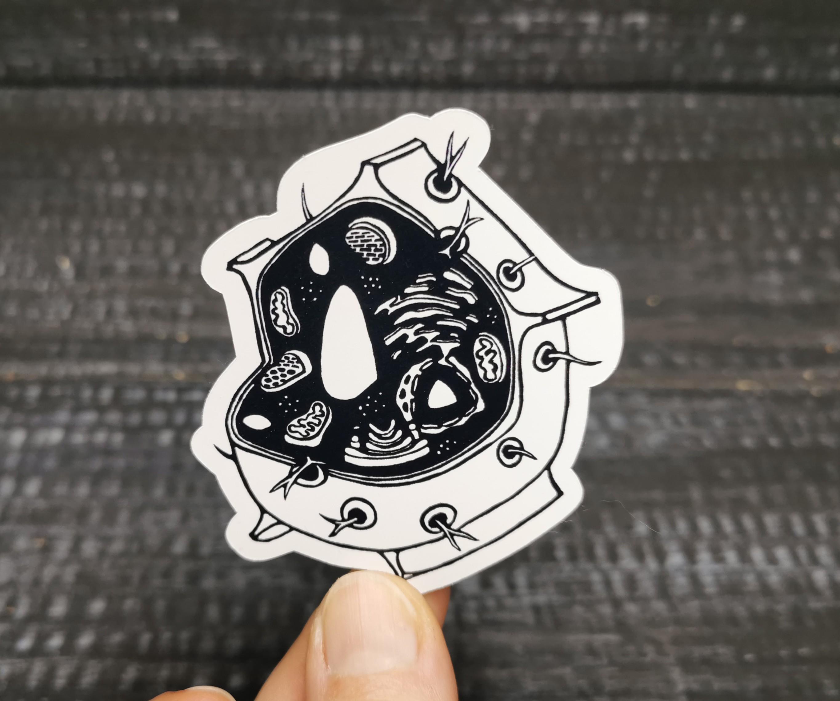Plant and Animal Cell Sticker // Biology Laptop Sticker - Etsy