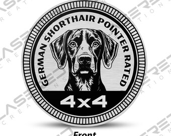 Tysk korthårshund med 4x4-märkning