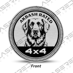 Akbash Rated 4x4 Vehicle Badge