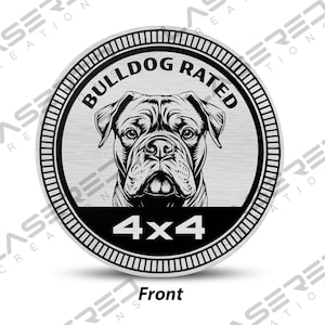 Bulldog Rated 4x4 Vehicle Badge