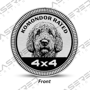 Komondor Rated 4x4 Vehicle Badge