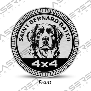 Saint Bernard Rated 4x4 Vehicle Badge