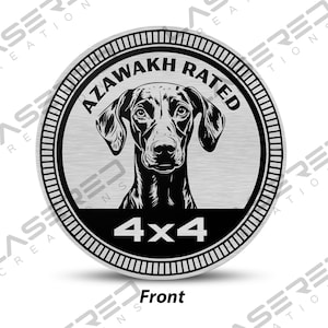 Azawakh Rated 4x4 Vehicle Badge