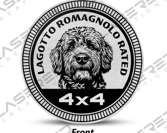 Lagotto Romagnolo Rated 4x4 vehicle Badge
