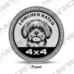 Lowchen Rated 4x4 Vehicle Badge