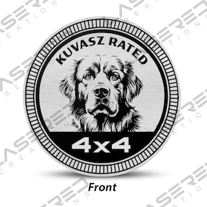 Kuvasz Rated 4x4 vehicle Badge