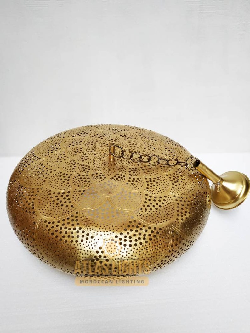 Moroccan lamp\u00a0 Copper Handmade Engraved Moroccan Lamp Pendant Light Brass Antique Vintage New Home Decor Lighting