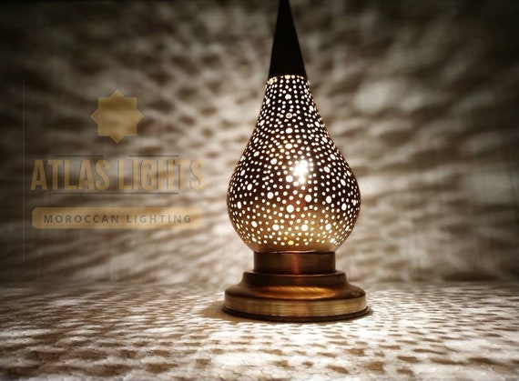 Table Lamp Moroccan Table Lamps Brass Handmade Traditional Flame
