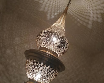 Superb Large Moroccan Pendant Light Brass, Chandelier Antique Brass, Gorgeous  Chandelier