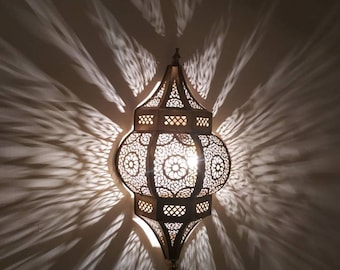 Moroccan Wall Light, Wall lamp shades, Moroccan Brass Wall Lights, Brass Moroccan Scones