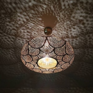 Moroccan Fixtures Lamp Pendant Light Brass, Moroccan Lampshades , New Home Decor Lighting image 7