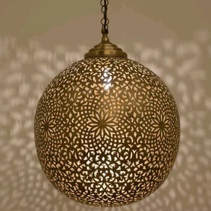 Moroccan Pendant Lights , Moroccan Lamp, Hanging Chandelier Ceiling Fixture Handemade Lighting Decoration