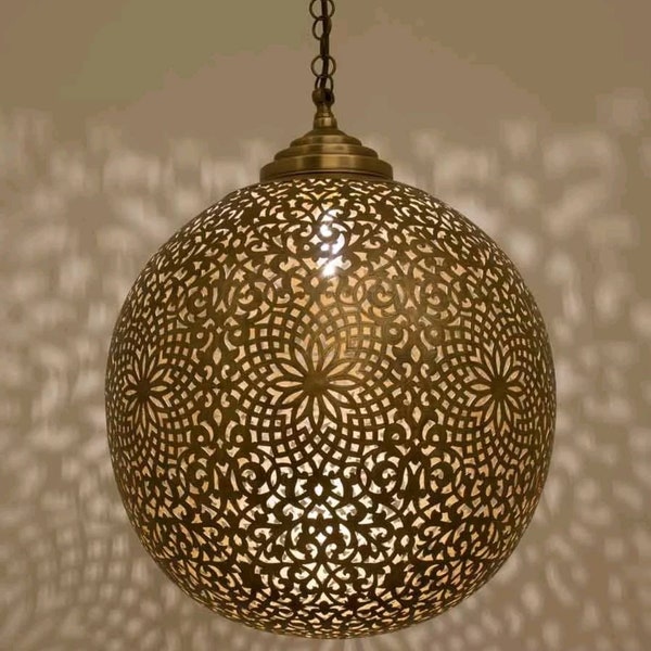 Moroccan Pendant Lights , Moroccan Lamp, Hanging Chandelier Ceiling Fixture Handemade Lighting Decoration