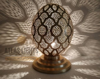Table Lamp, Moroccan Table Lamps, Lighting Brass Modern Decorations  Moroccan Handmade Desk Lights Decor