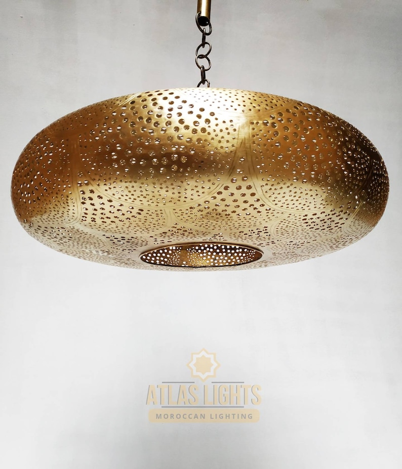 Moroccan Fixtures Lamp Pendant Light Brass, Moroccan Lampshades , New Home Decor Lighting image 3