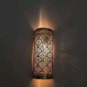 2 Wall Lights Silver Gold Moroccan Copper Brass Sconces Moroccan Handmade Wall Light Brass Wall Light Etsy Canada