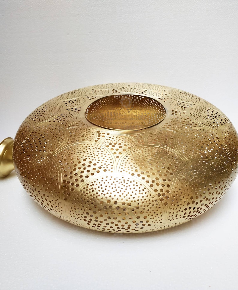 Moroccan lamp\u00a0 Copper Handmade Engraved Moroccan Lamp Pendant Light Brass Antique Vintage New Home Decor Lighting
