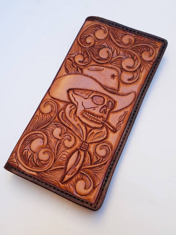 Outlaw Leather Wallet/ Tooled Leather Cowboy Skull/ Mens Leather Wallet/ Carved Wallet/ Genuine Leather Wallet/ Western Wallet - Etsy Outlaw Leather Wallet/ Tooled Leather Cowboy Skull/ Mens Leather Wallet/ Carved Wallet/ Genuine Leather Wallet/ Western Wallet - Etsy