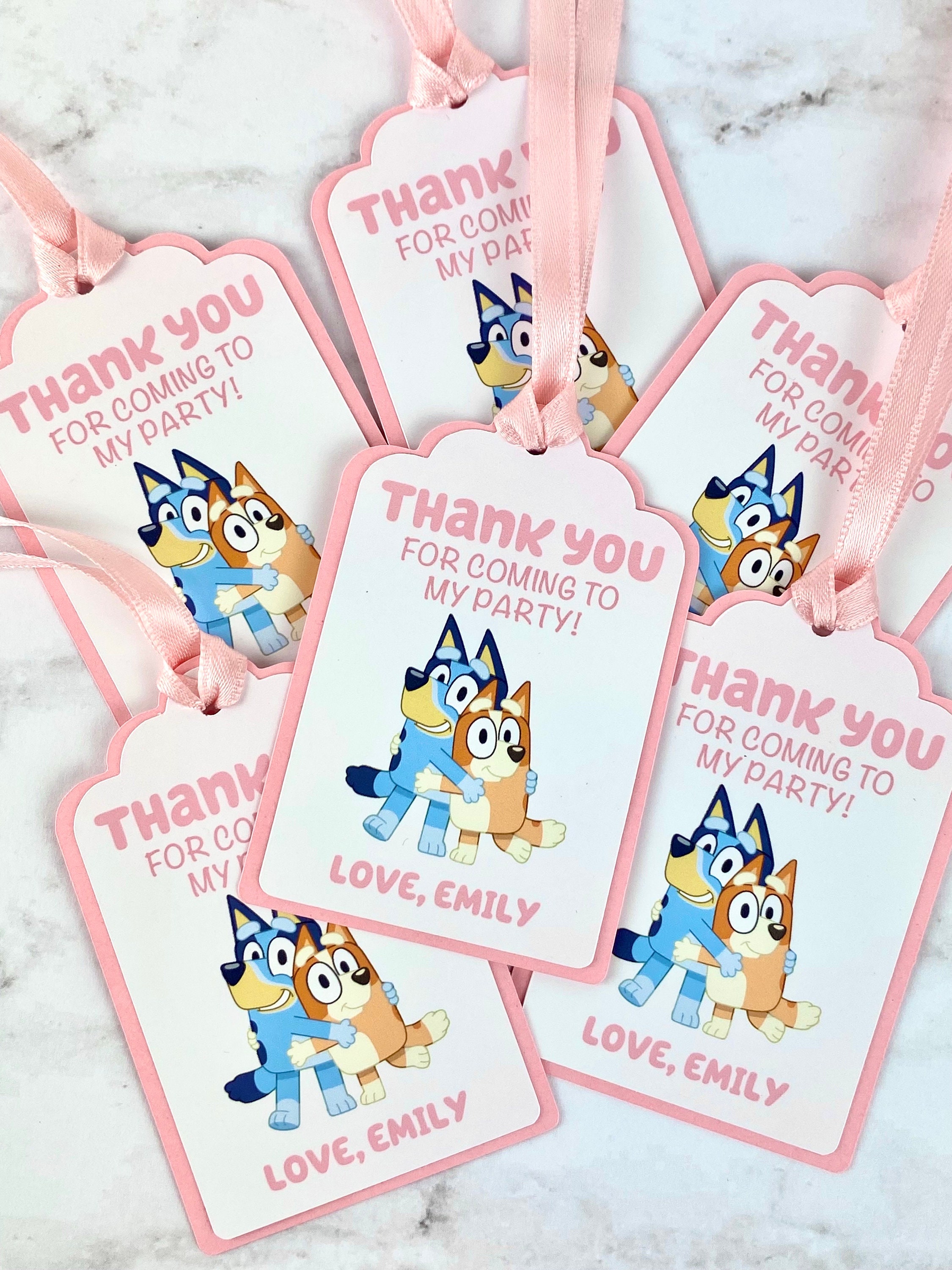 25 Bluey Stickers party favors classroom rewards 2.5 blue heeler dog