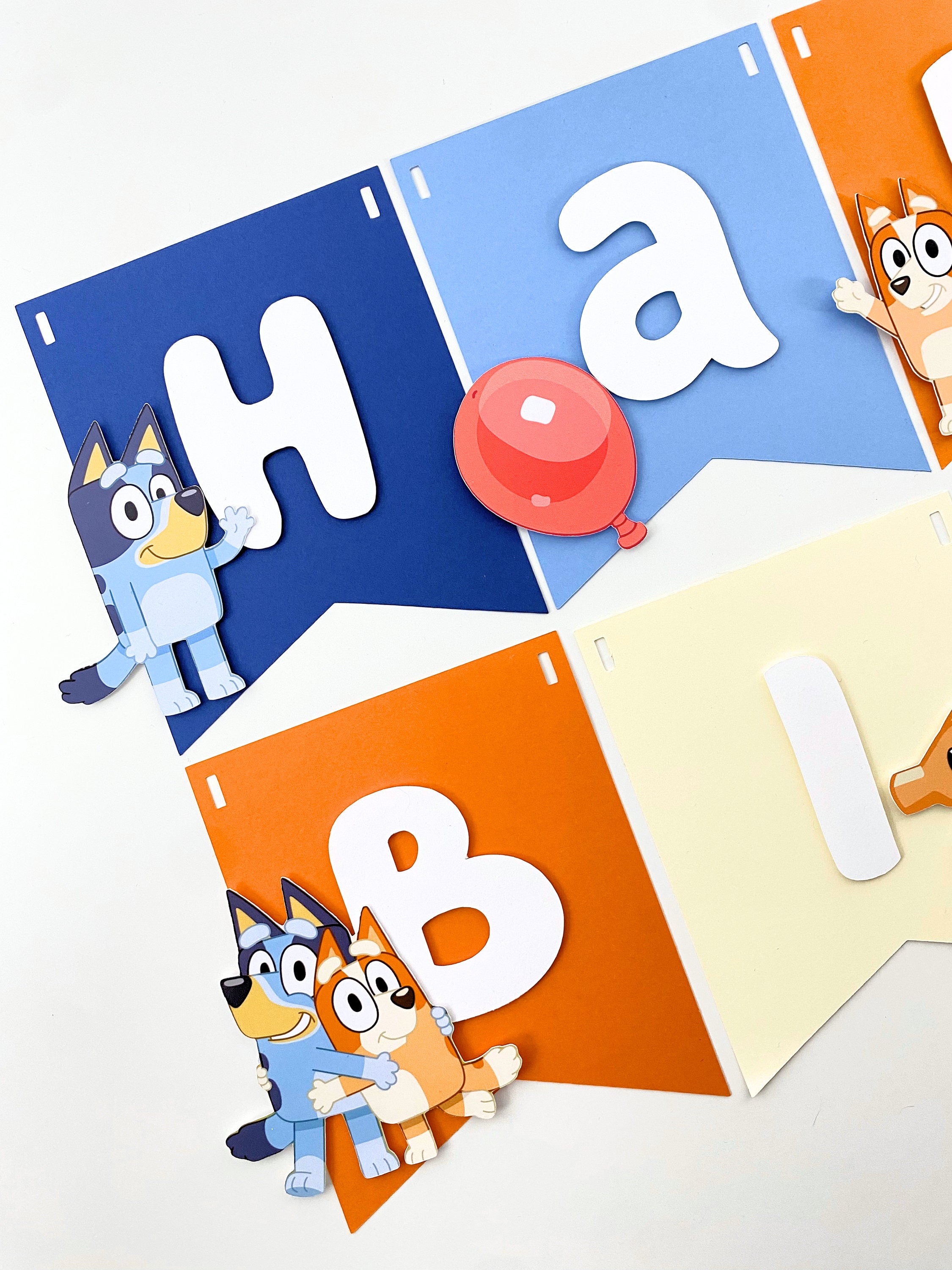 Blue Birthday Banner – Blue Dog Theme First Birthday Decor