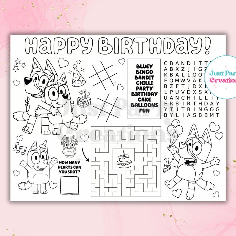 Bluey Birthday Printable - Etsy