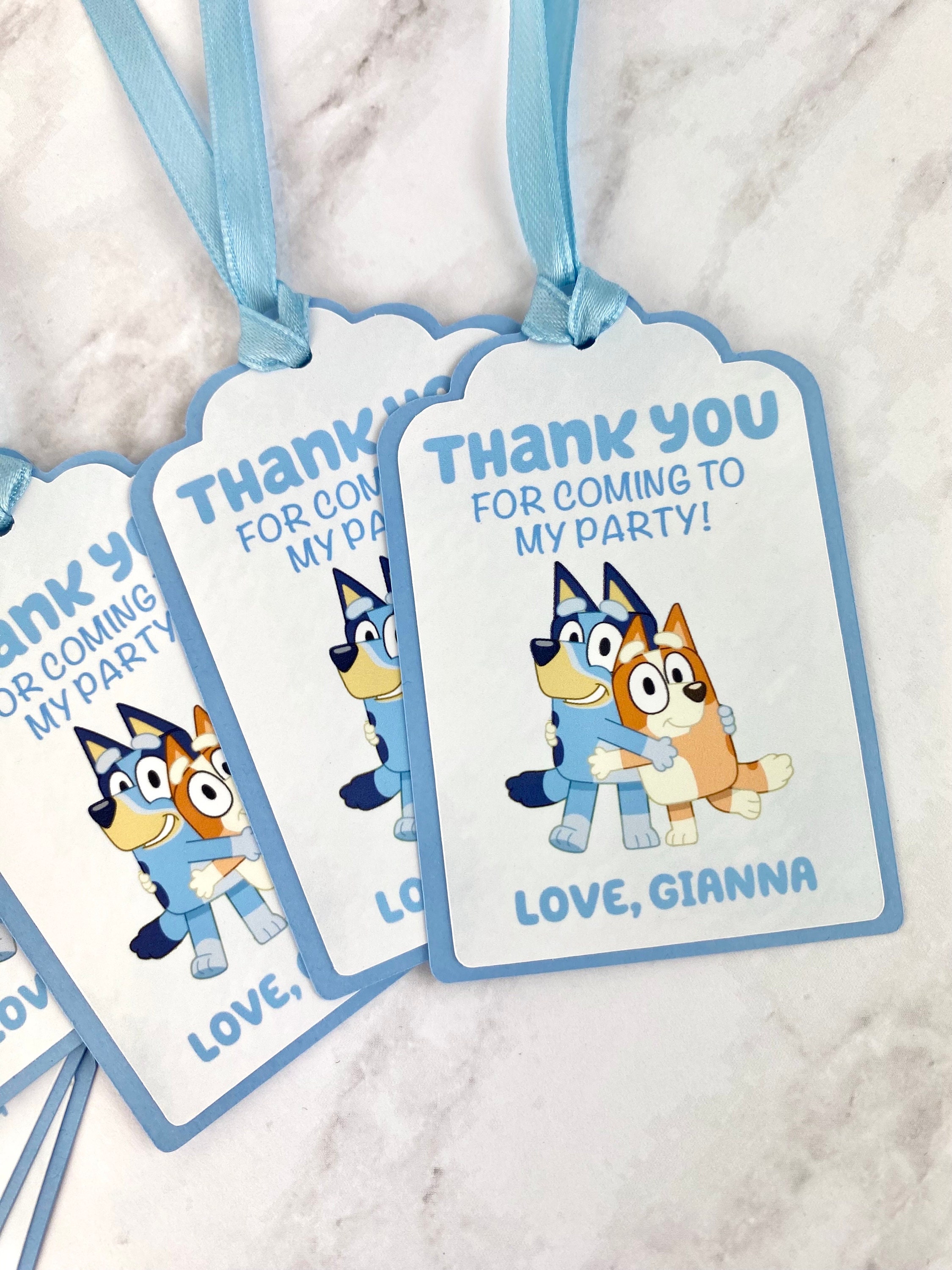 25 Bluey Stickers party favors classroom rewards 2.5 blue heeler dog