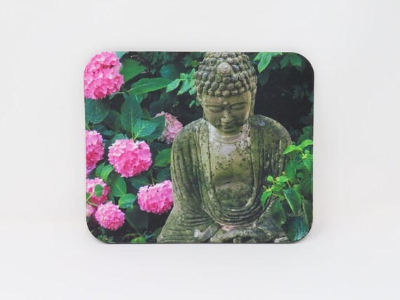 Buddha Garden - Mouse Pad/Gaming Pad, Electronic Gaming Computer Accessory Hand Mouse Comfortable Fabric Original Artwork