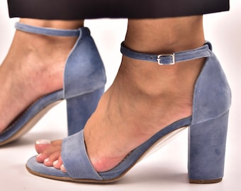 Blue Velvet Shoes | Etsy