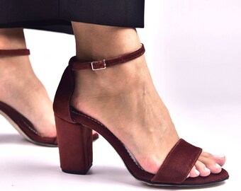 brown colour heels