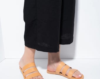 Handmade Leather Greek Sandals: Strappy Summer Flats
