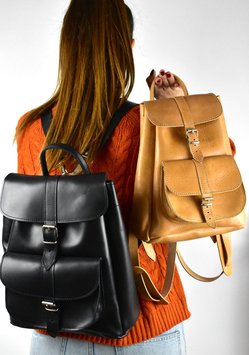 iPad backpack Greek leather bags student bag women knapsack Premium Medium leather backpack women/'s backpack