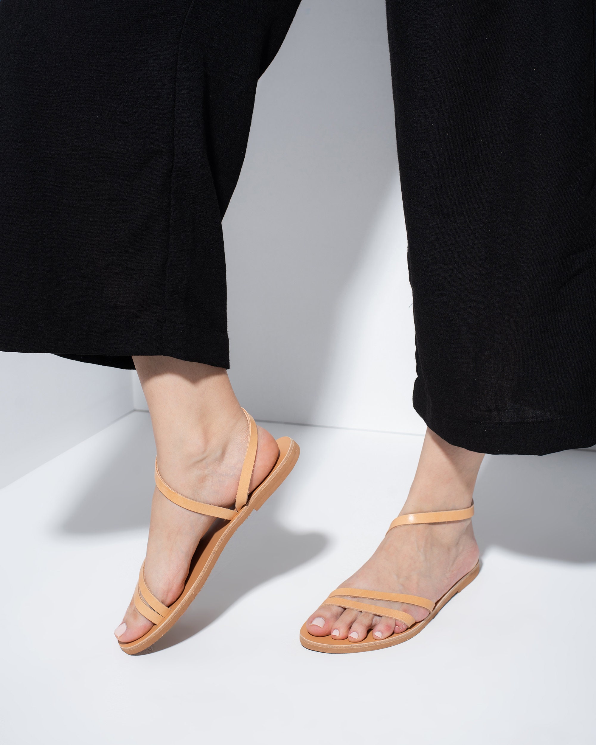 Handmade Greek Leather Sandals: Womens Natural Madison Sandals - Etsy