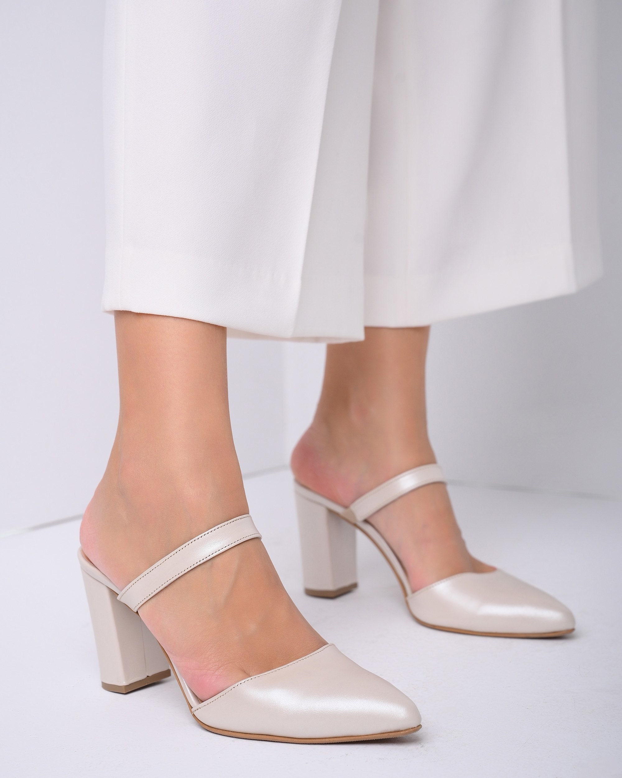 Wedding Shoes ivory, Bridal Shoes, Wedding heels, Shoes for bride, Wedding Shoes for brides, Handmade leather shoes - Eugenia