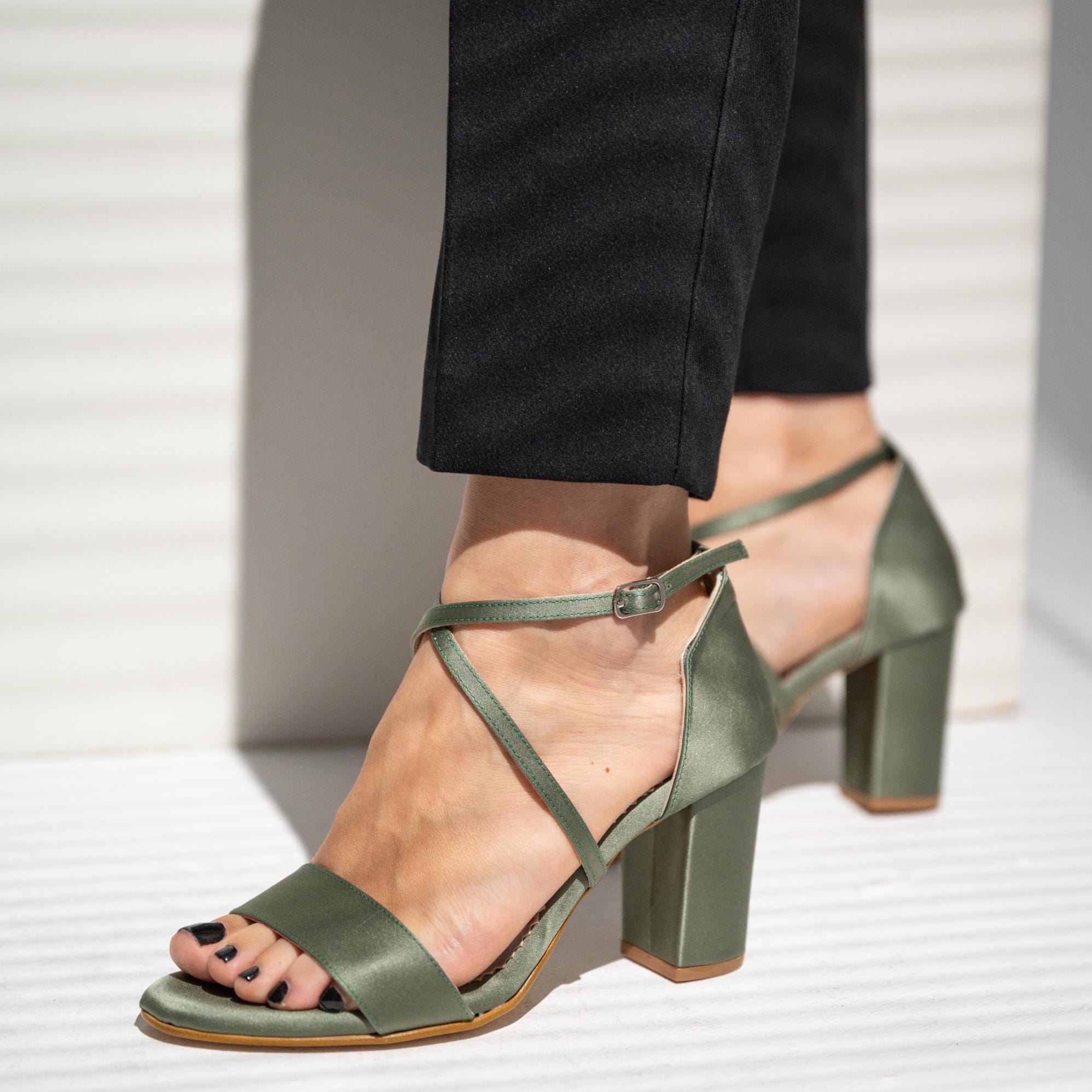 Olive Green Wedding Sandals - Etsy Olive Green Wedding Sandals - Etsy