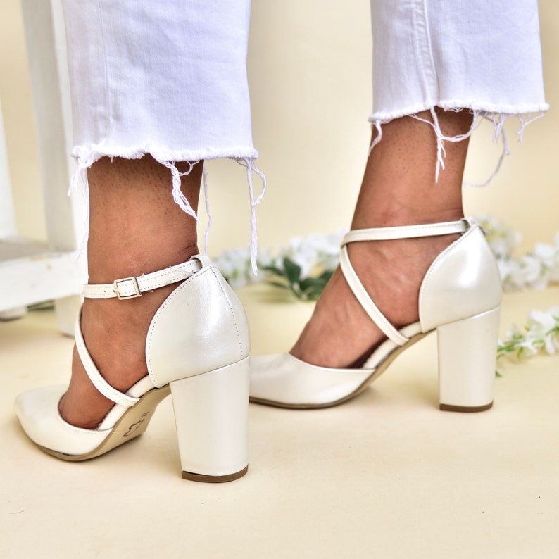 block heel evening shoes