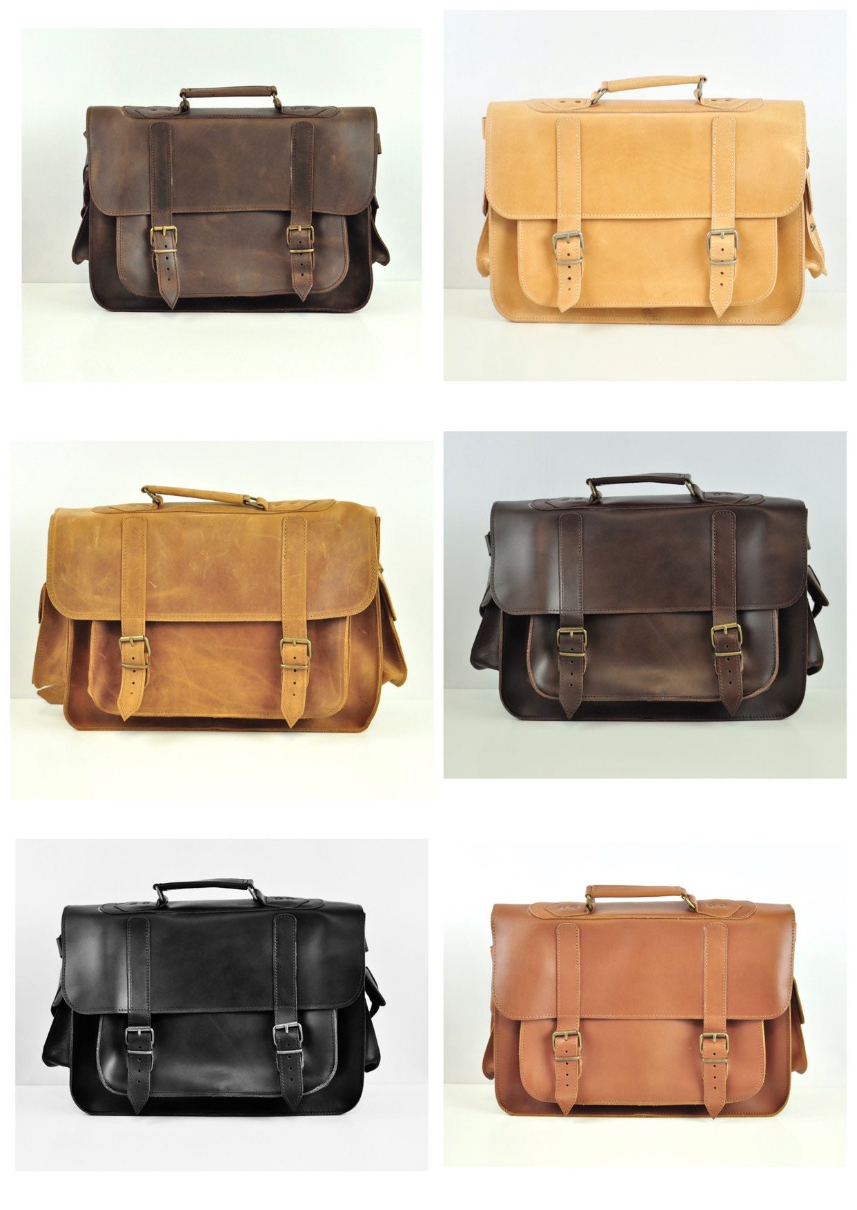SALE 20% Premium L leather satchel Messenger bag Shoulder | Etsy