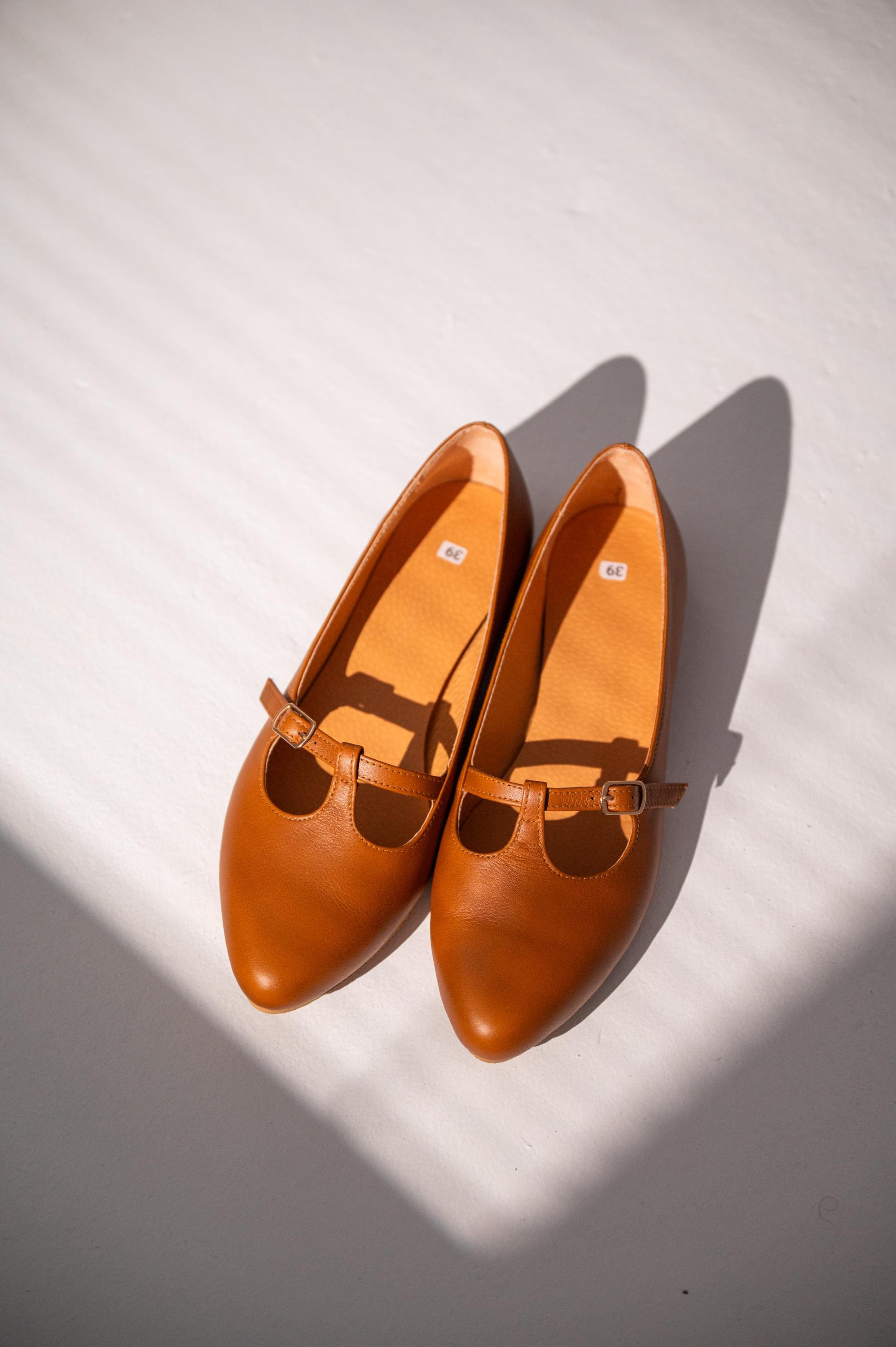 Cognac Leather Shoes