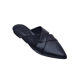 leather slides, leather suede slippers