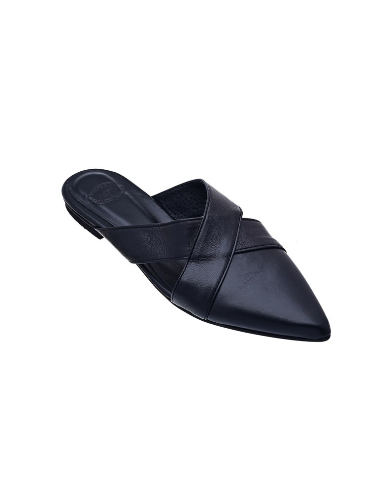 leather slides, leather suede slippers