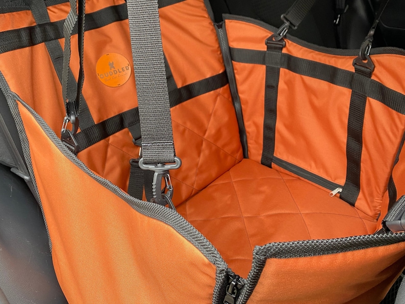 Camping Dog Car Seat Cover Travel Protector, Adventure Dog Seat