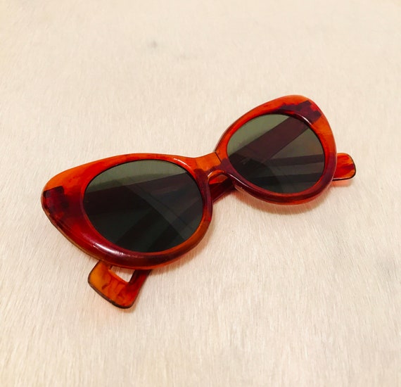 True Vintage 1930's 1940's Deadstock Red Transluce