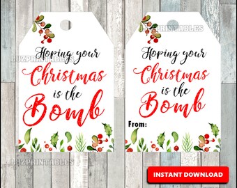 Bath bomb printable labels
