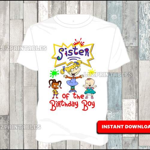 Rugrats Sister of the Birthday Boy Iron On Rugrats Birthday Etsy