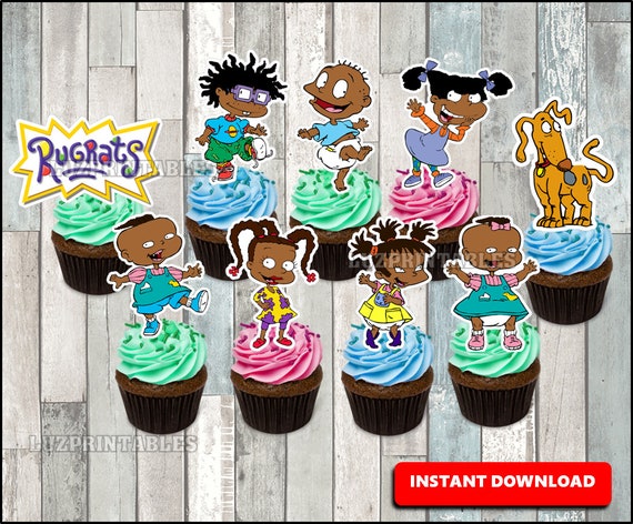 African American Rugrats Cupcakes Toppers Rugrats Party Etsy