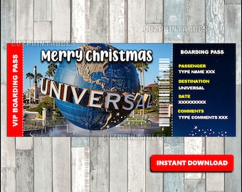 Universal Studios Ticket Printable - Etsy