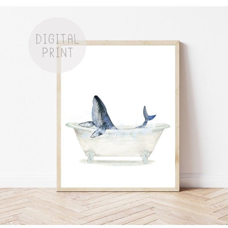 Whale Bathroom - Etsy