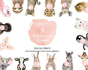 Animal on sale bubble gum