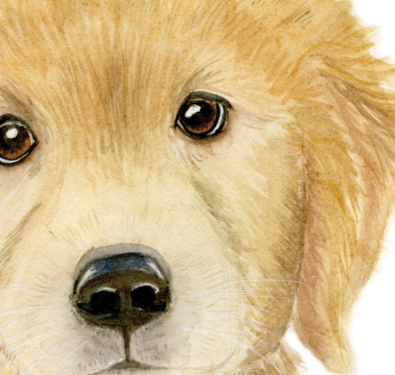 Nursery Puppy Decor Golden Retriever Puppy Print PRINTABLE Etsy
